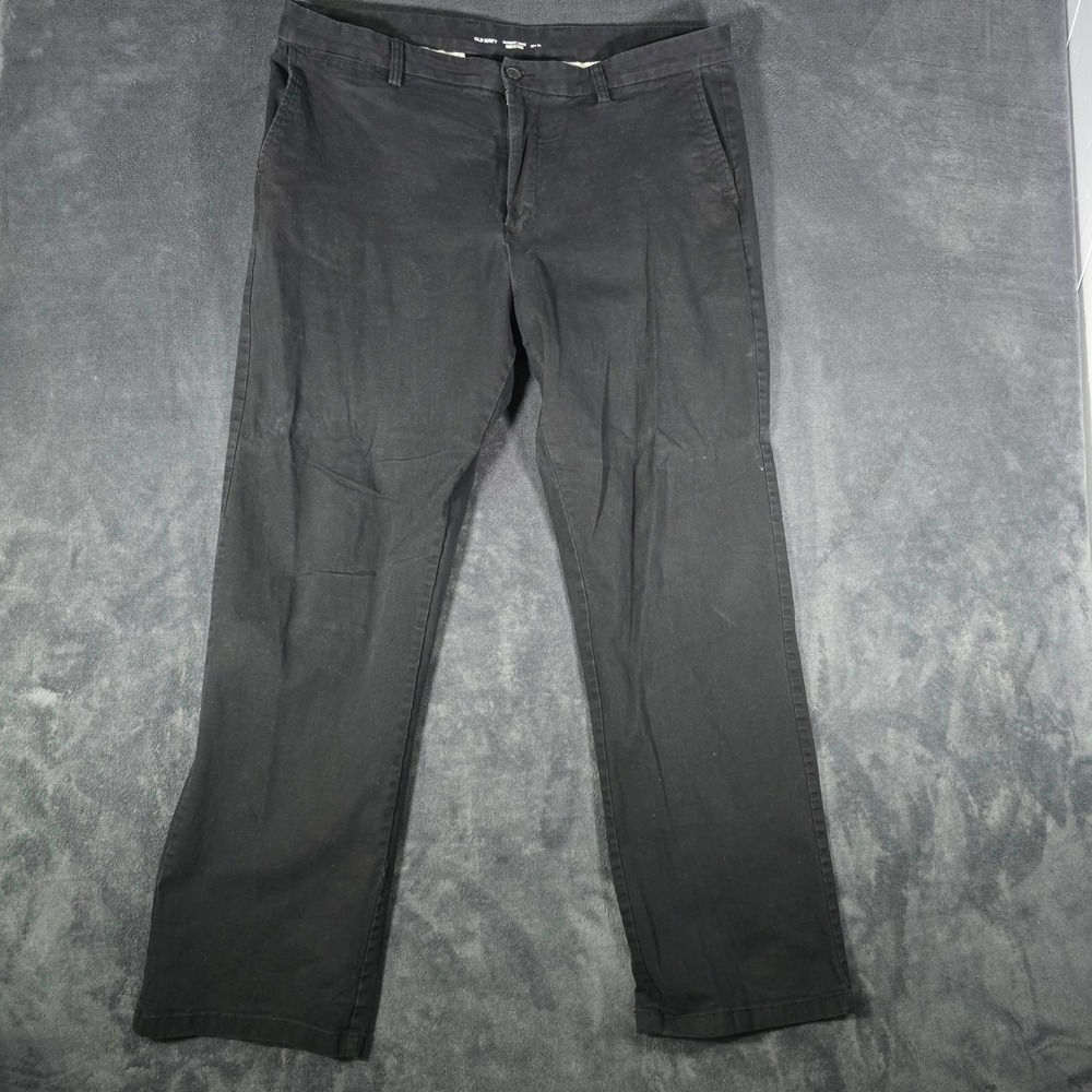 Old Navy‎ Ultimate Loose Built-In Flex Black Chino Pants Mens 38x34